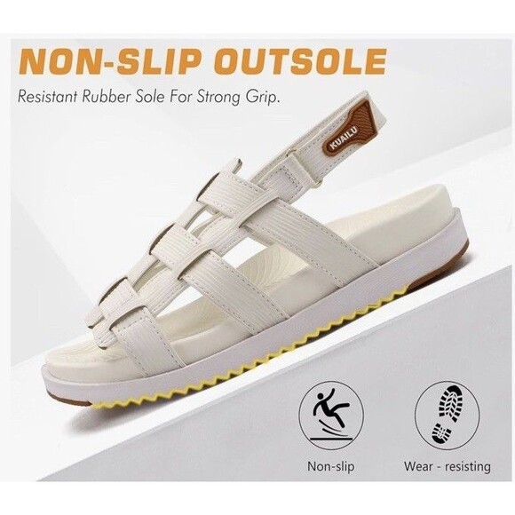 KuaiLu Womens Fashion Orthopedic Walking Sandals for Women 2025 Arch Support 8.5 - Picture 6 of 11